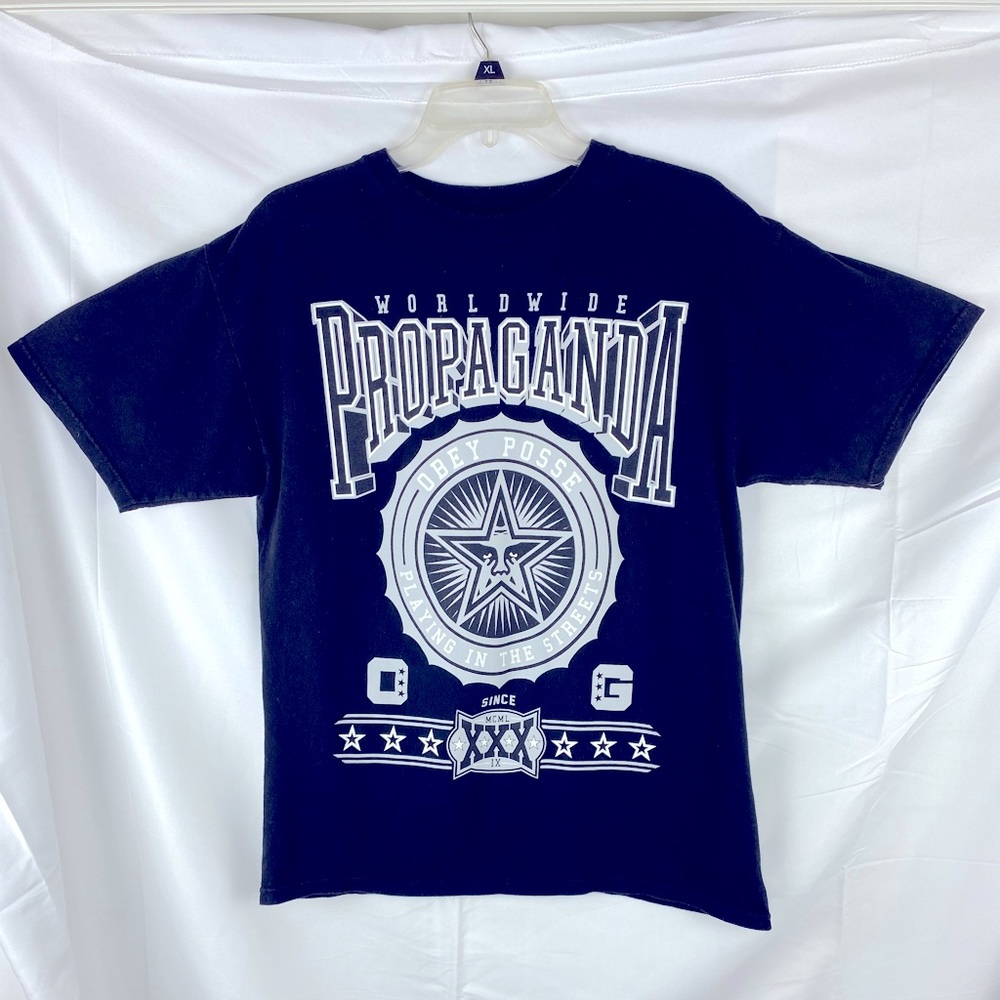 Obey Men's Black Worldwide Propaganda T-Shirt